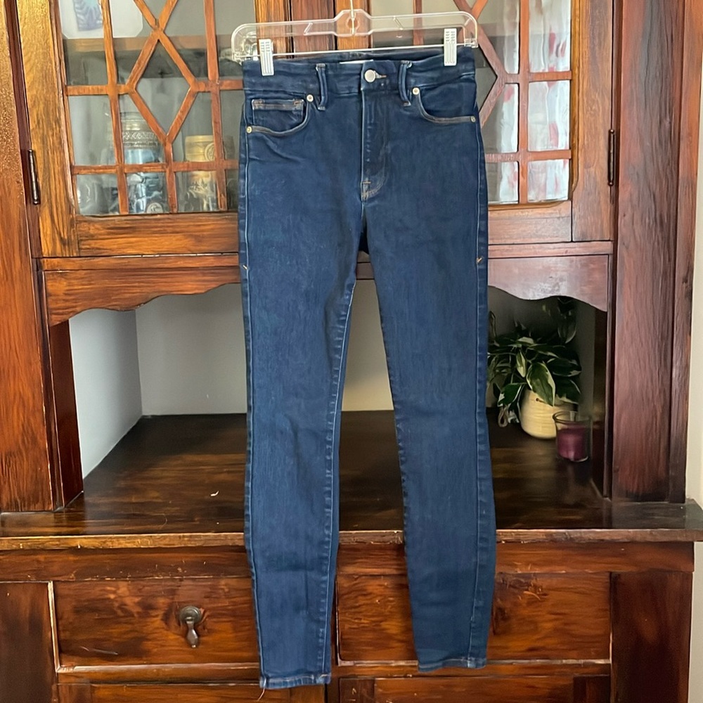 Good American Always Fits Size 6-12 Skinny Blue04